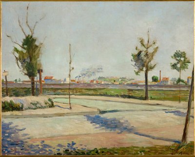 Route de Gennevilliers (schilderij op doek) door Paul Signac