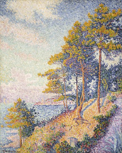 Saint Tropez, Het Kustpad, 1902 door Paul Signac
