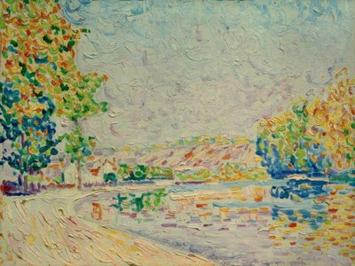 Samois, studie nr. 8 door Paul Signac