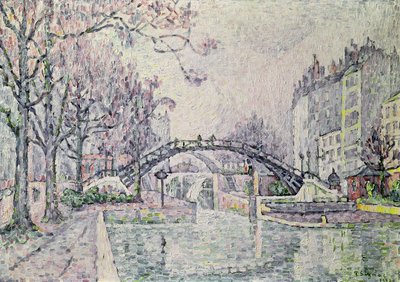 Het Kanaal Saint-Martin, 1933 door Paul Signac