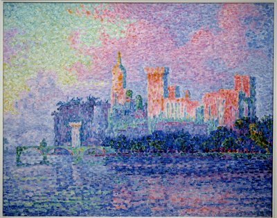 Het kasteel van de pausen in Avignon door Paul Signac