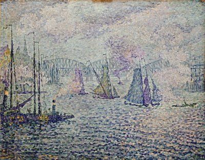 De haven van Rotterdam door Paul Signac