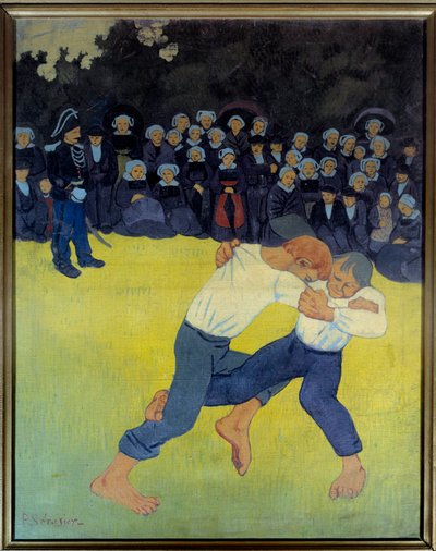 La lutte bretonne door Paul Sérusier