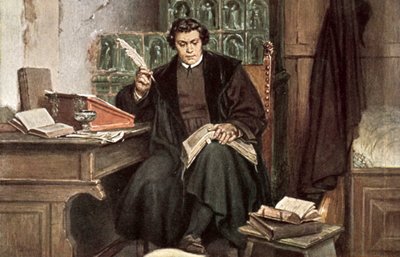 Maarten Luther, mei 1521 tot maart 1522 door Friedrich Paul Thumann
