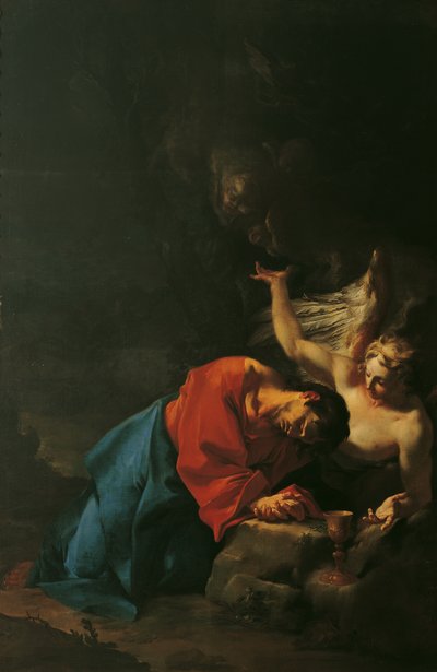 Christus op de Olijfberg door Paul Troger