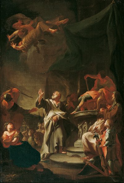 De val van de magiër Simon door Paul Troger