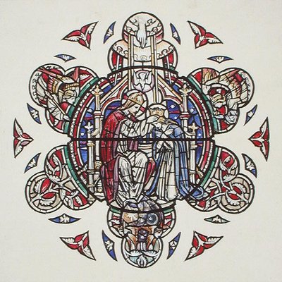 De kroning van de Maagd, c.1910 door Paul Vincent Woodroffe