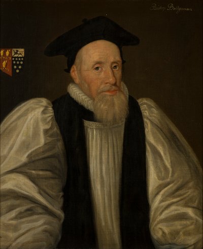 Portret van John Bridgeman, Bisschop van Chester door Paul van (attr.to) Somer