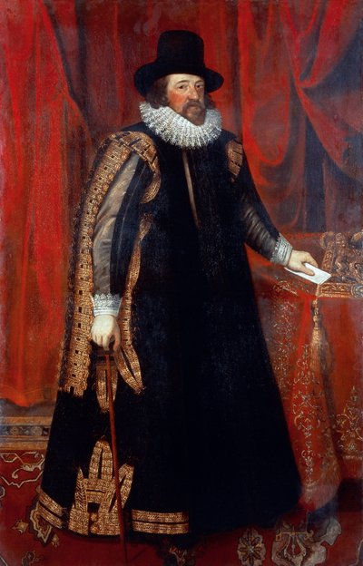 Portret van Francis Bacon (Londen) door Paul van Somer