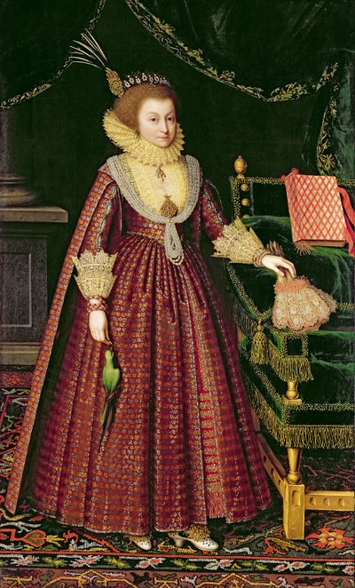 Portret van een Dame, Mogelijk Elizabeth, Gravin van Kellie, c.1619-20 door Paul van Somer