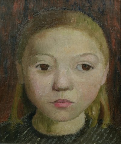 Hoofd van een Meisje door Paula Modersohn Becker