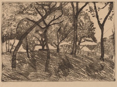 Landschap met Bomen door Paula Modersohn Becker