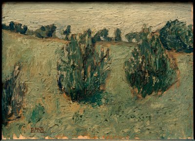 Landschap met dennen door Paula Modersohn Becker