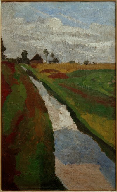 Moorkanaal door Paula Modersohn Becker