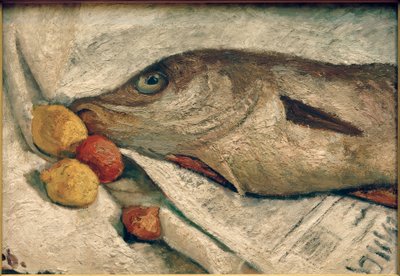 Stilleven met schelvis door Paula Modersohn Becker