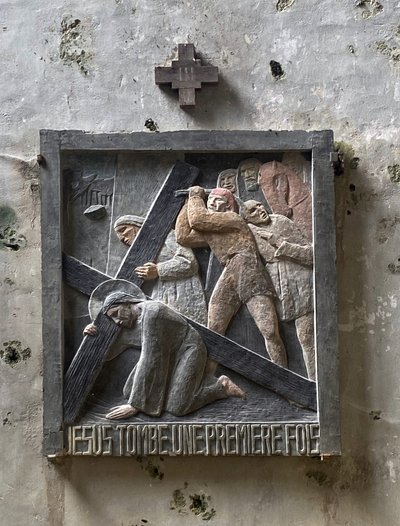 Kruisweg, Saint-Mandet Kerk, Ferrière-sur-Larçon 1931 door Paule Richon