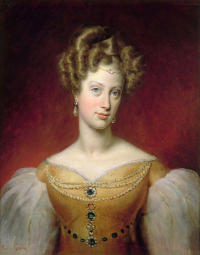 Prinses Caroline van Napels en Sicilië, Hertogin van Berry door Paulin Guérin