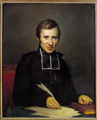 Portret van Felicite Robert de Lamennais door Paulin Jean Baptiste Guerin
