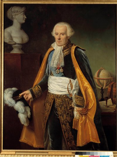 Portret van Pierre Simon, Marquis de Laplace, astronoom door Paulin Jean Baptiste Guerin