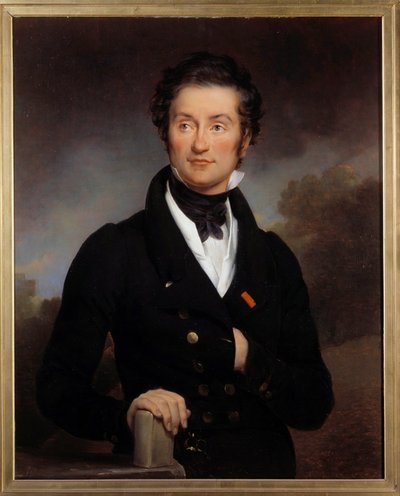 Portret van de schrijver Charles Nodier (1780-1844) door Paulin Jean Baptiste Guerin