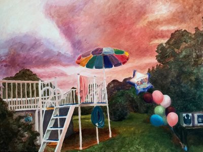 Verjaardag in de achtertuin bij zonsondergang door Pauline Wegman | Key and Sea Creative