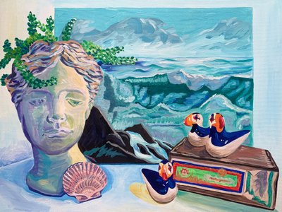 Eclectisch stilleven met zee-elementen door Pauline Wegman | Key and Sea Creative
