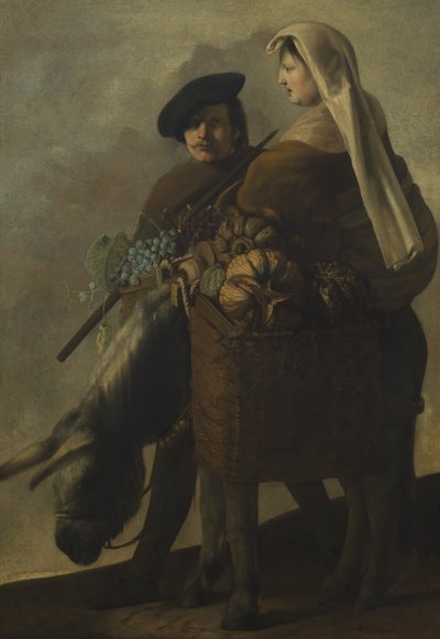 Vruchtenplukkers, ca. 1650 door Paulus Bor