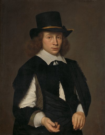 Portret van Dirck Hendrick Meulenaer (1620-na 1649 ?) door Paulus Hennekyn