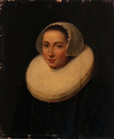 Portret van een dame door Paulus Moreelse