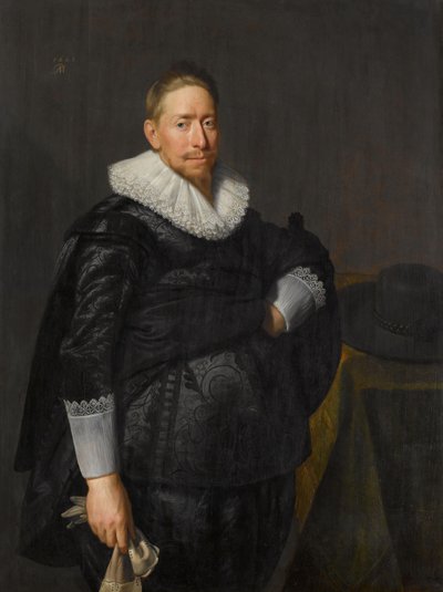 Portret van een man, mogelijk Reijnier Pauw (1591-1676) door Paulus Moreelse