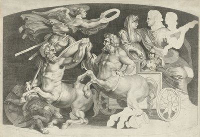 Camee met de triomf van Germanicus en Agrippina door Paulus Pontius (attributed to)