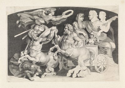 Camee met de triomf van Germanicus en Agrippina door Paulus Pontius (attributed to)