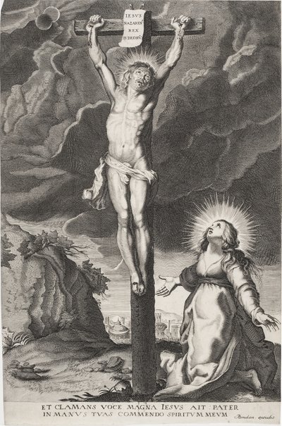 Christus aan het kruis door Paulus Pontius