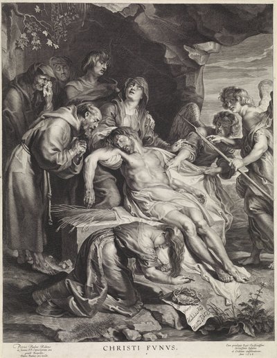 Graflegging van Christus door Paulus Pontius