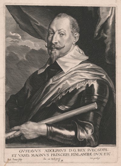 Gustavus Adolphus D.G.Rex Svec.Goth; et Vand, Magnus Princeps Finlandiæ Dux, Etc. door Paulus Pontius