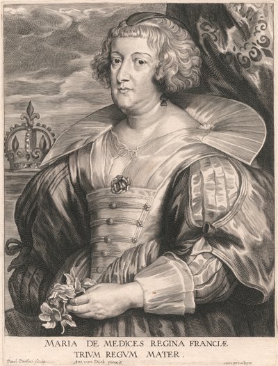 Maria de Medices Regina Franciæ, Moeder van Drie Koningen door Paulus Pontius