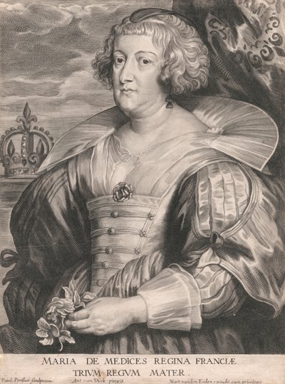 Maria de Medices Regina Franciæ, moeder van drie koningen door Paulus Pontius