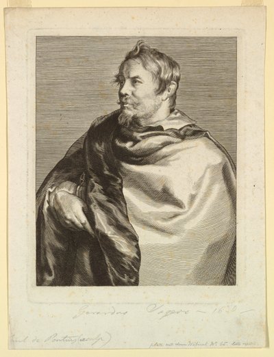 Portret van Gerard Seghers, uit de Icones Principum Virorum door Paulus Pontius