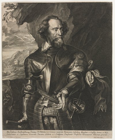 Portret van Hendrik, Graaf van den Berghe door Paulus Pontius