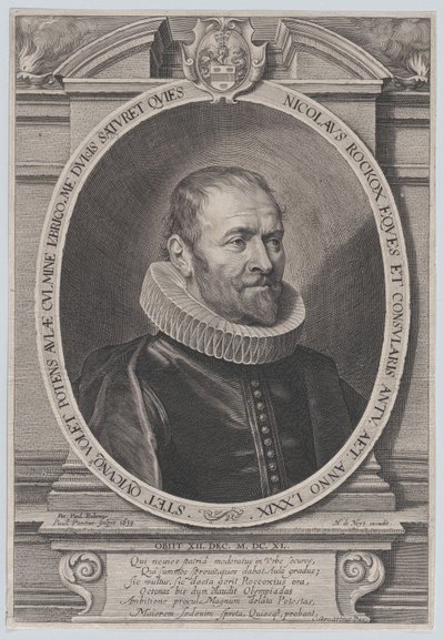 Portret van Nicholaes Rockox door Paulus Pontius