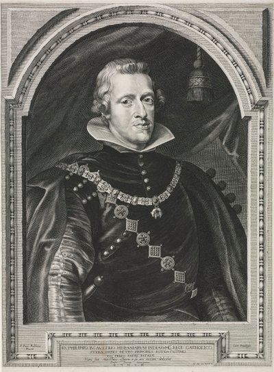 Portret van Filips IV door Paulus Pontius