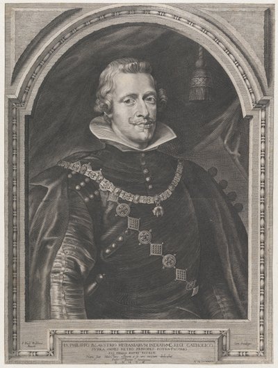 Portret van Filips IV door Paulus Pontius