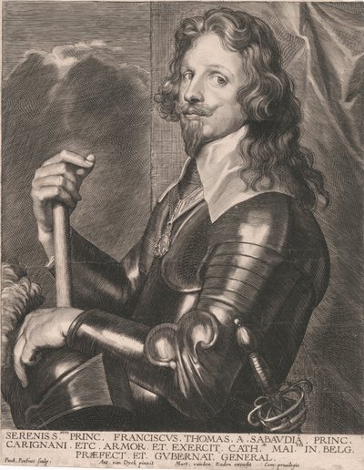 Serenissmus Princ. Franciscus Thomas a Sabaudia, Princ. Carignani, etc. Armor et Exercit, door Paulus Pontius