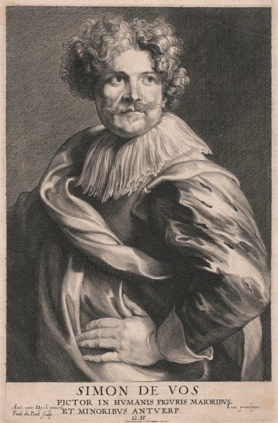 Simon de Vos, schilder van grote en kleine menselijke figuren, Antwerpen door Paulus Pontius