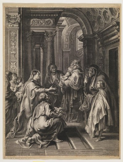 De presentatie in de tempel door Paulus Pontius