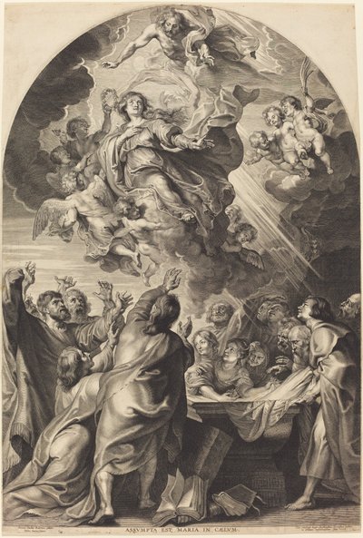 De Tenhemelopneming van de Maagd door Paulus Pontius, after Sir Peter Paul Rubens