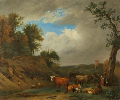 Herders met hun Vee door Paulus Potter (after)