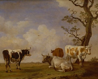 Vier Stieren door Paulus Potter