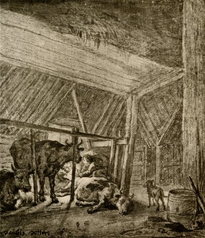 De kalvende koe door Paulus Potter