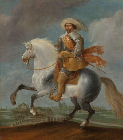 Prins Frederik Hendrik te Paard buiten de Vestingwerken van 